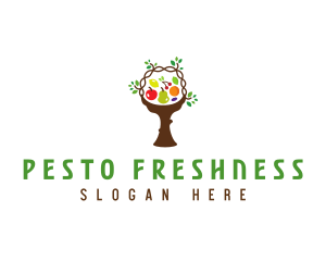 Tree Fruit Basket logo design