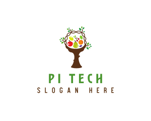 Tree Fruit Basket logo design