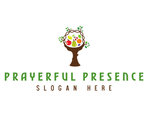 Tree Fruit Basket logo design