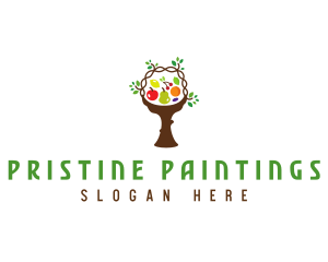 Tree Fruit Basket logo design