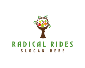 Tree Fruit Basket logo design