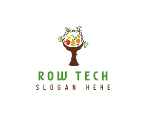 Tree Fruit Basket logo design