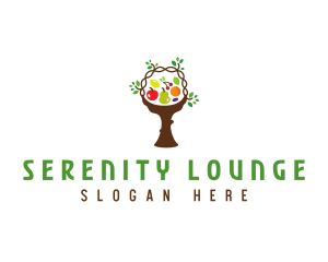 Tree Fruit Basket logo design