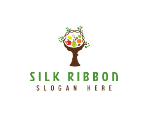 Tree Fruit Basket logo design