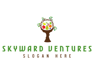 Tree Fruit Basket logo design