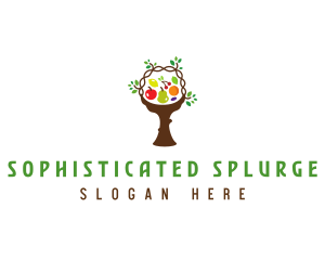 Tree Fruit Basket logo design