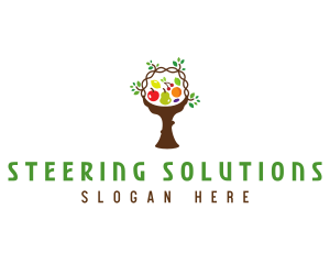 Tree Fruit Basket logo design