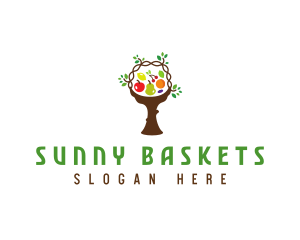 Tree Fruit Basket logo design