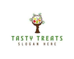 Tree Fruit Basket logo design