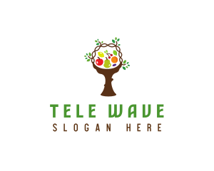 Tree Fruit Basket logo design