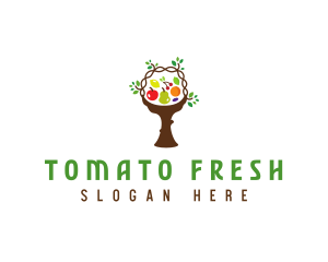 Tree Fruit Basket logo design