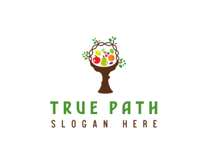 Tree Fruit Basket logo design