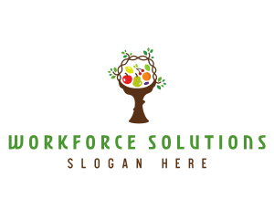 Tree Fruit Basket logo design