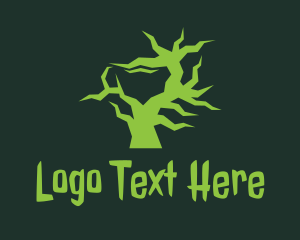 Green Strange Tree  logo