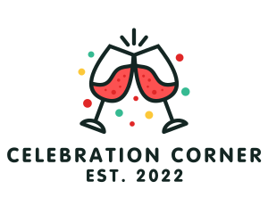 Holiday Celebration Drink  logo design