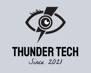 Thunder Bolt Eye  logo design