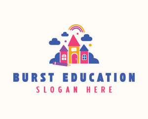 Educational Kindergarten Daycare  logo design