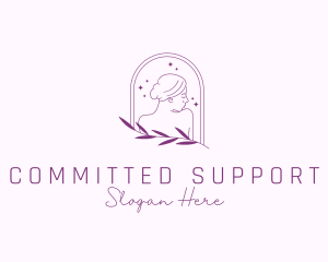 Woman Aesthetic Skin Care logo design