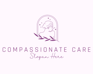 Woman Aesthetic Skin Care logo design