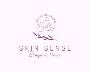 Woman Aesthetic Skin Care logo design