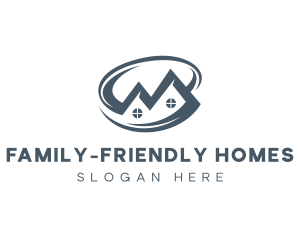 Home Residence Roofing logo design