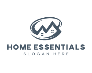 Home Residence Roofing logo design