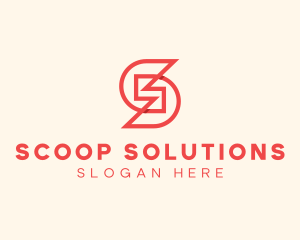 Construction Firm Letter S logo design