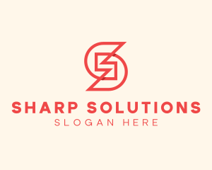 Construction Firm Letter S logo design