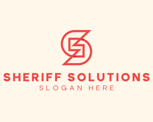 Construction Firm Letter S logo design