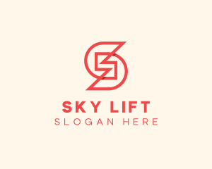 Construction Firm Letter S logo design