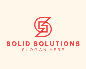 Construction Firm Letter S logo design