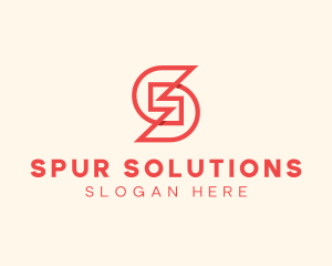 Construction Firm Letter S logo design