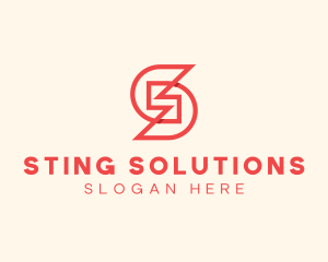 Construction Firm Letter S logo design