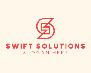 Construction Firm Letter S logo design