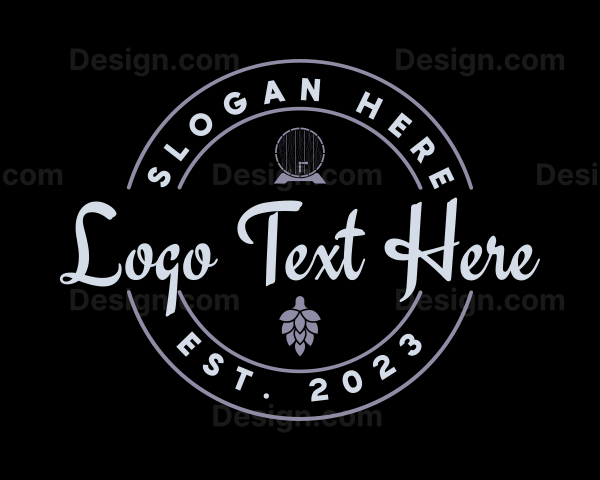 Retro Beer Brand Logo