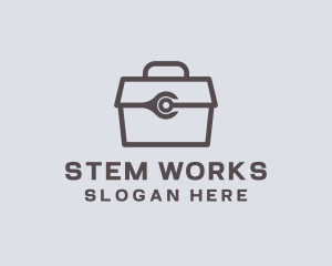 Minimalist Tool Toolbox logo design