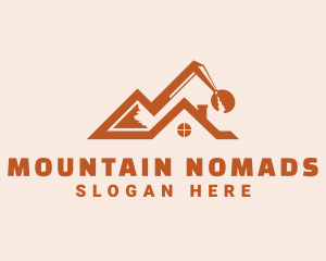 Home Mountain Excavator logo design