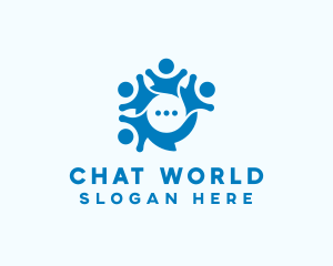 Social Networking Chat App logo design