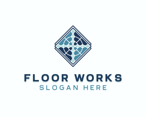 Flooring Tiling Pattern logo design