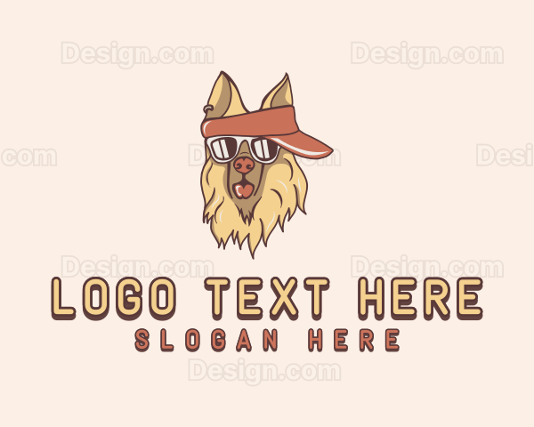 Dog Sunglasses Visor Logo