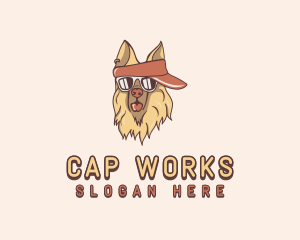 Dog Sunglasses Visor logo design