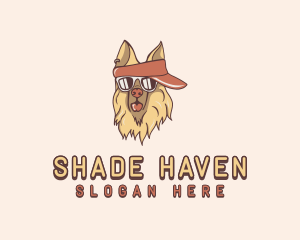 Dog Sunglasses Visor logo design