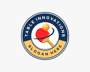 Table Tennis Paddle logo