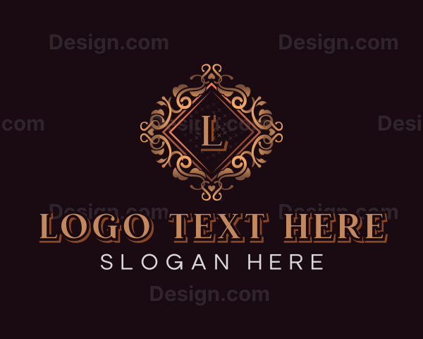 Luxurious Floral Ornament Logo