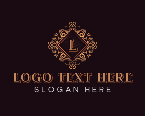 Luxurious Floral Ornament logo