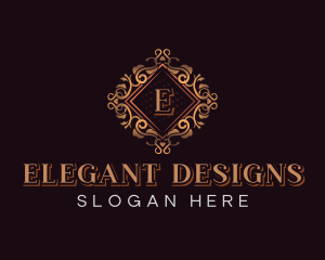 Luxurious Floral Ornament logo design