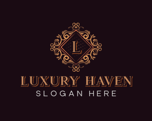 Luxurious Floral Ornament logo design