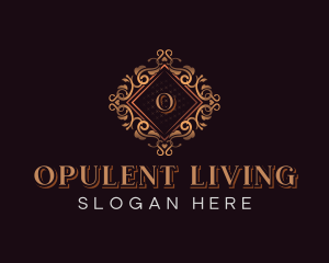 Luxurious Floral Ornament logo design