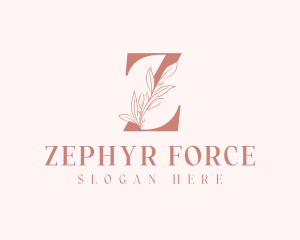 Elegant Leaves Letter Z logo design