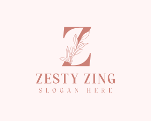 Elegant Leaves Letter Z logo design